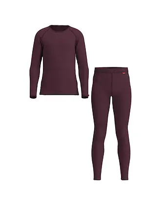 LÖFFLER | Set intimo per bambini TRANSTEX® WARM | dunkelrot